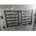 Heated Towel Rail 6 Bar Thick Square Gunmetal